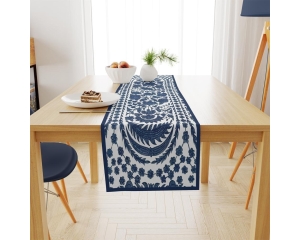 Blue Daisy Runner 140x45