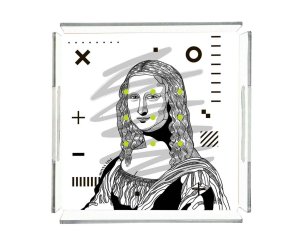 Mona Lisa Pleksi Tepsi - PT2139 25x25cm