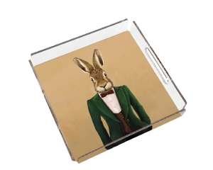 Mr. Rabbit Pleksi Tepsi - PT2103 - 25x25cm