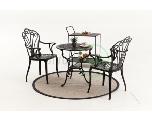 Black Döküm Bistro Set