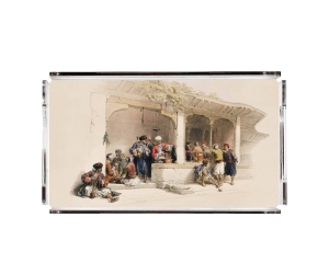 Ottoman People Pleksi Tepsi - PT2115 40x24cm