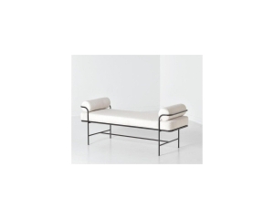 Metal İskeletli Keten Bench